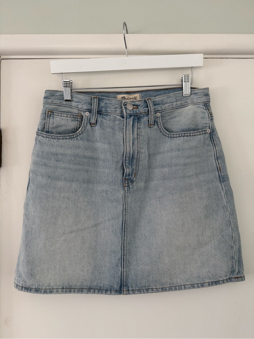 Madewell Rigid Denim A-Line Skirt